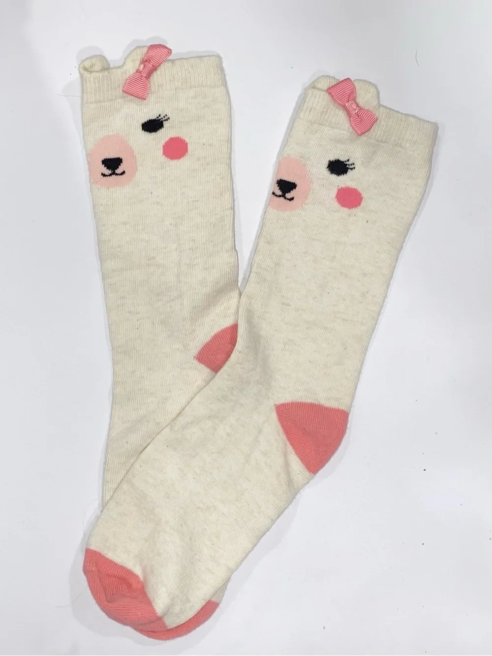 Gymboree Girls ‘Bear Hugs’ Cream and Pink Polar Bear 3-piece Sweater Set Size 5T